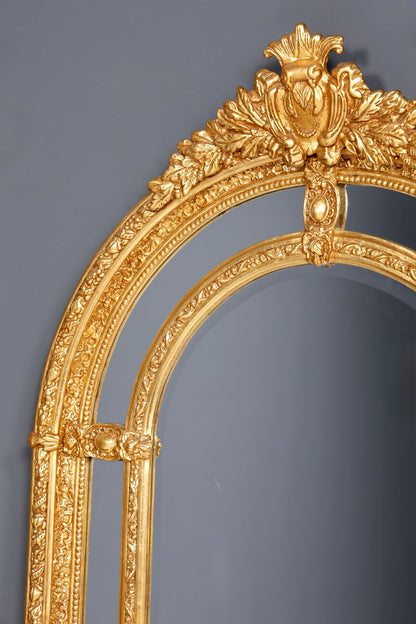 Beeindruckender XXL Prunk Barock Stil Standspiegel Antik Stil Gold Ornament Flurspiegel Spiegel Standspiegel