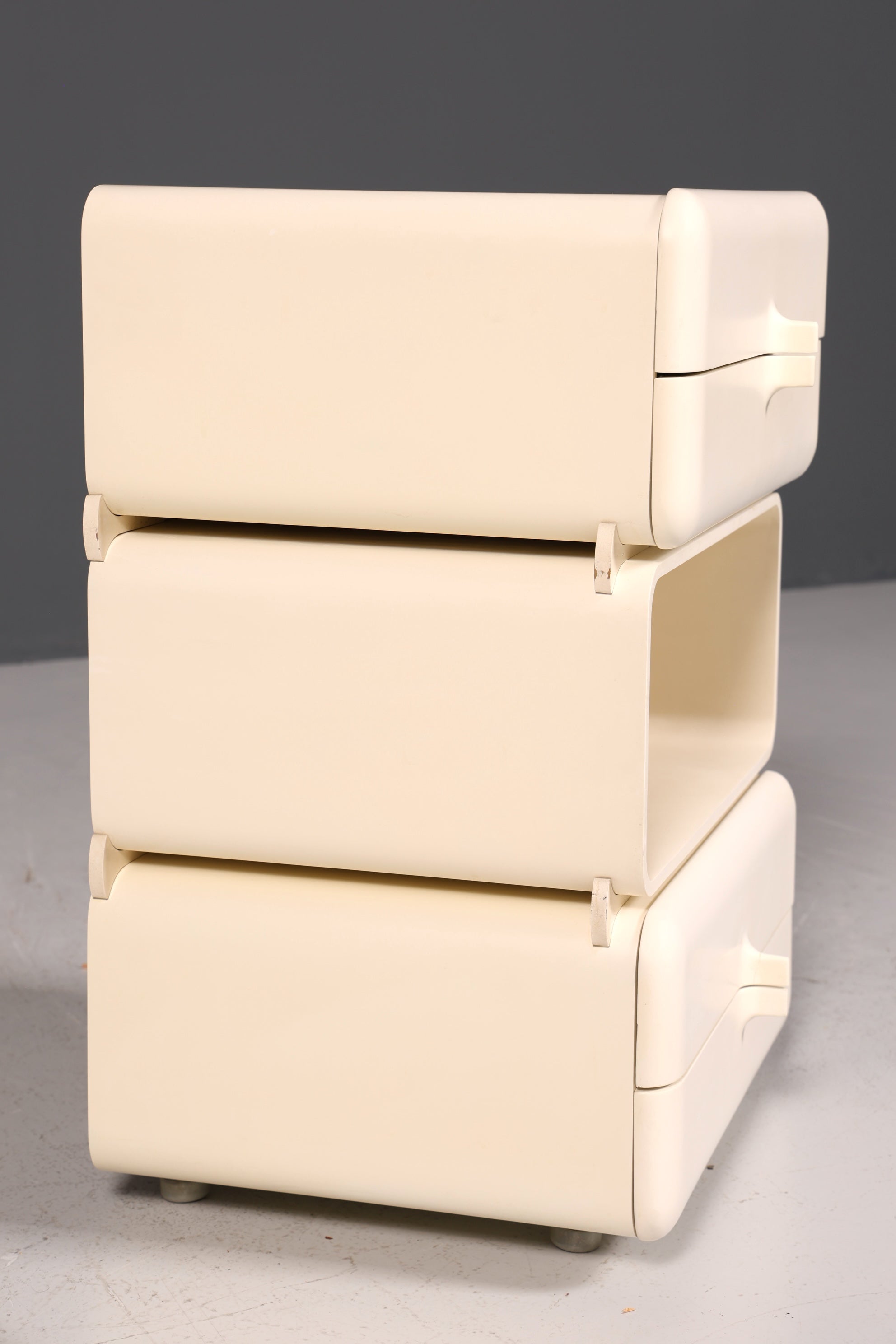 Seltene Mid Century Kommode Space Age Module Nachttisch Design Frankreich Vintage Schubladenkommode 1 von 5