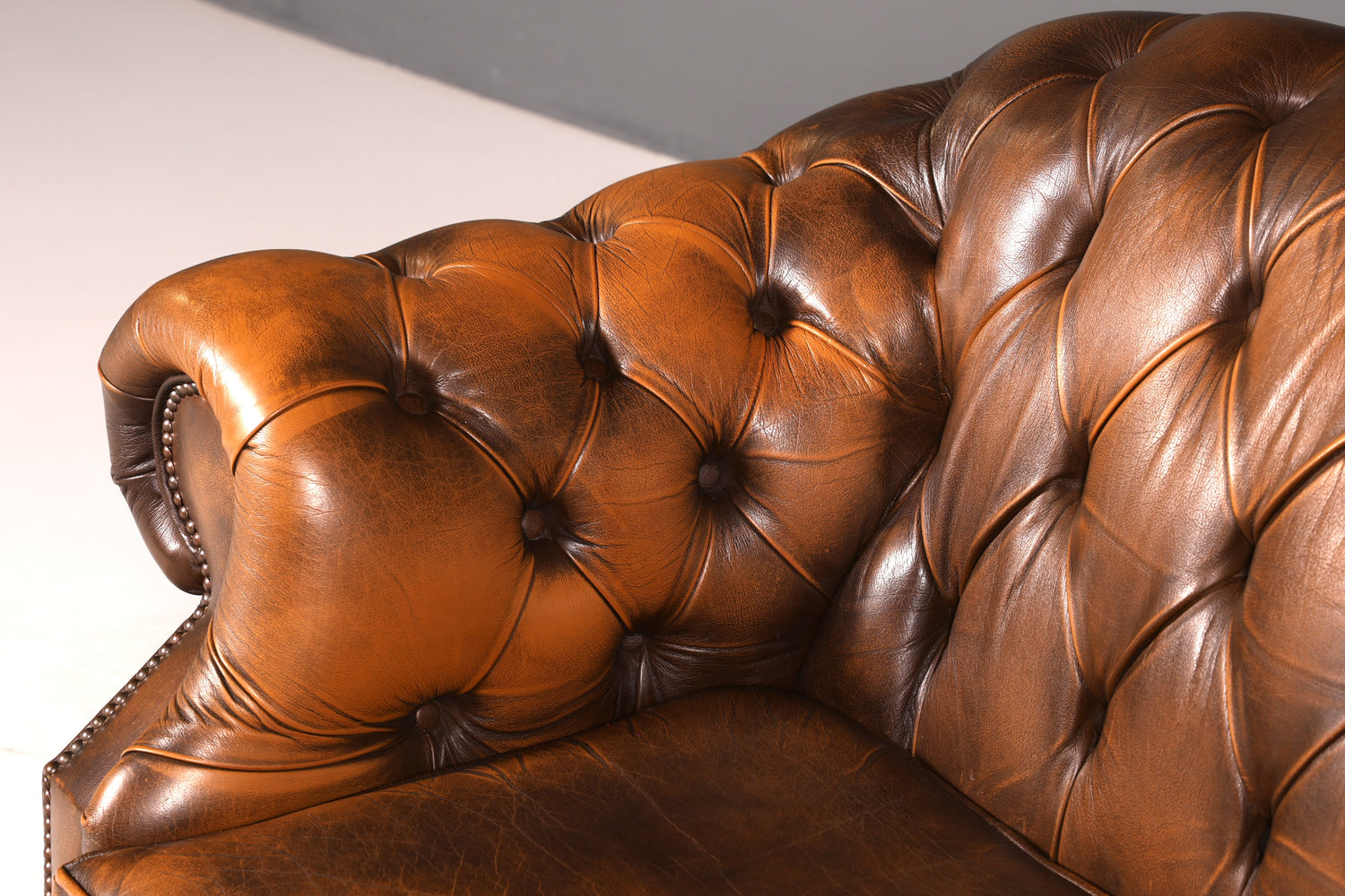 Wunderschönes Original Chesterfield Centurion Sofa 3- Sitzer echt Leder Couch