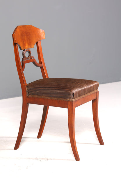 Traumhafter Biedermeier Stuhl Antik Küchenstuhl echt Holz Sekretär Stuhl Esszimmer Stuhl 1 von 2