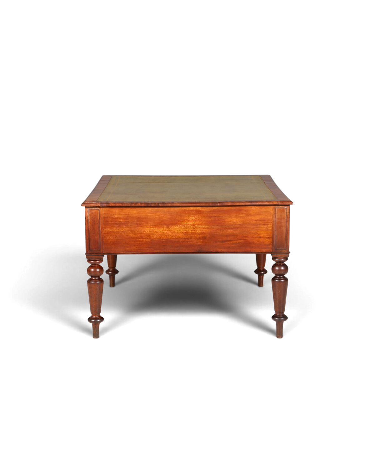 Wunderschöner Englischer XXL Schreibtisch Englisch Partner Desk Leder Auflage Antik Stil Bürotisch Office Desk