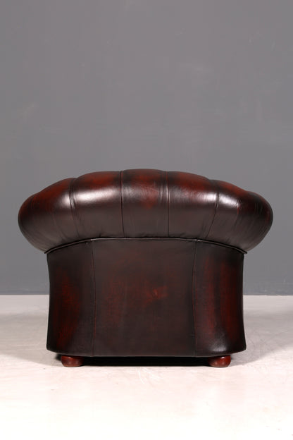 G549 Finish cm Wunderschöner Original Chesterfield Centurion Sessel Englischer Armlehnsessel Englisch Herrensessel (Kopie 2)