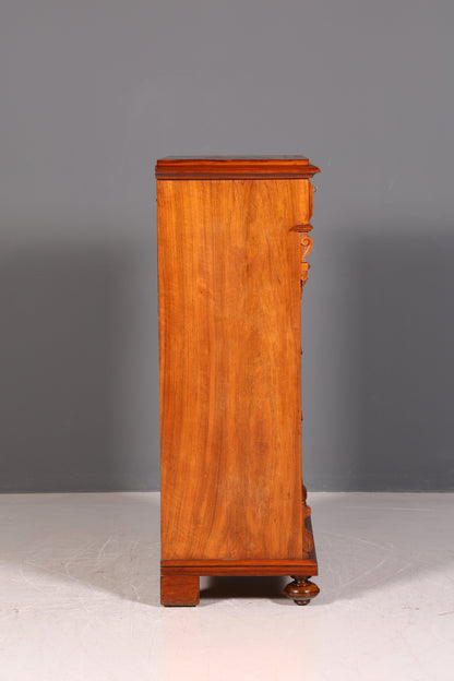 Dreamlike Art Nouveau Chest of Drawers Antique Vertiko Drawer Chest Highboard Lingerie Chest