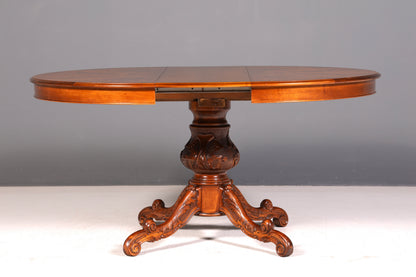 Wunderschöner Ovaler Barock Stil Esstisch Englischer ausziehbar Küchentisch Echt Holz Esszimmertisch Vintage