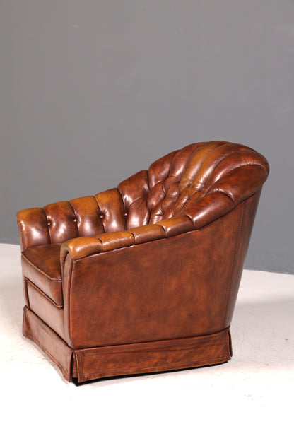 G449 Finish Stilvoller Original Chesterfield Sessel Englischer Armlehnsessel Englisch Herrensessel (Kopie)