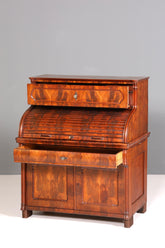 Beeindruckender Louis Philippe Sekretär Antik Rollladen Sekretär Nussbaum Schreibtisch Aufsatzsekretär