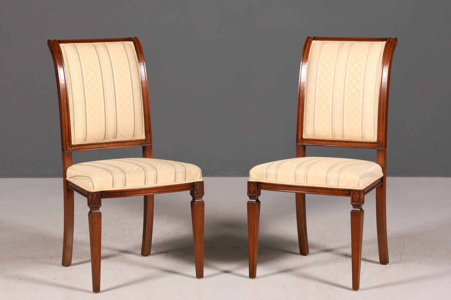 2x Traumhafte Selva Stuhle Esszimmer Stuhl Set Villa Borghese Küchenstühle Antik Stil Set