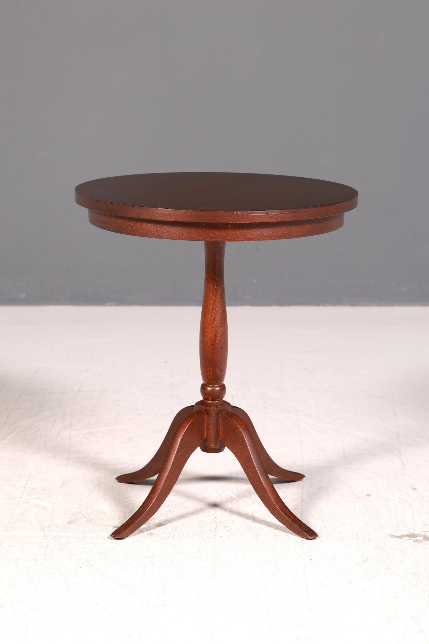 Edler Beistelltisch Blumentisch Mahagoni Antik Stil Dreibein Ablagetisch Vintage Tisch
