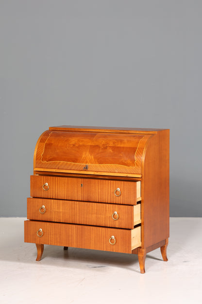 Traumhafter Mid Century Rollladen Sekretär echt Holz Büro Schrank Retro Schreibkommode
