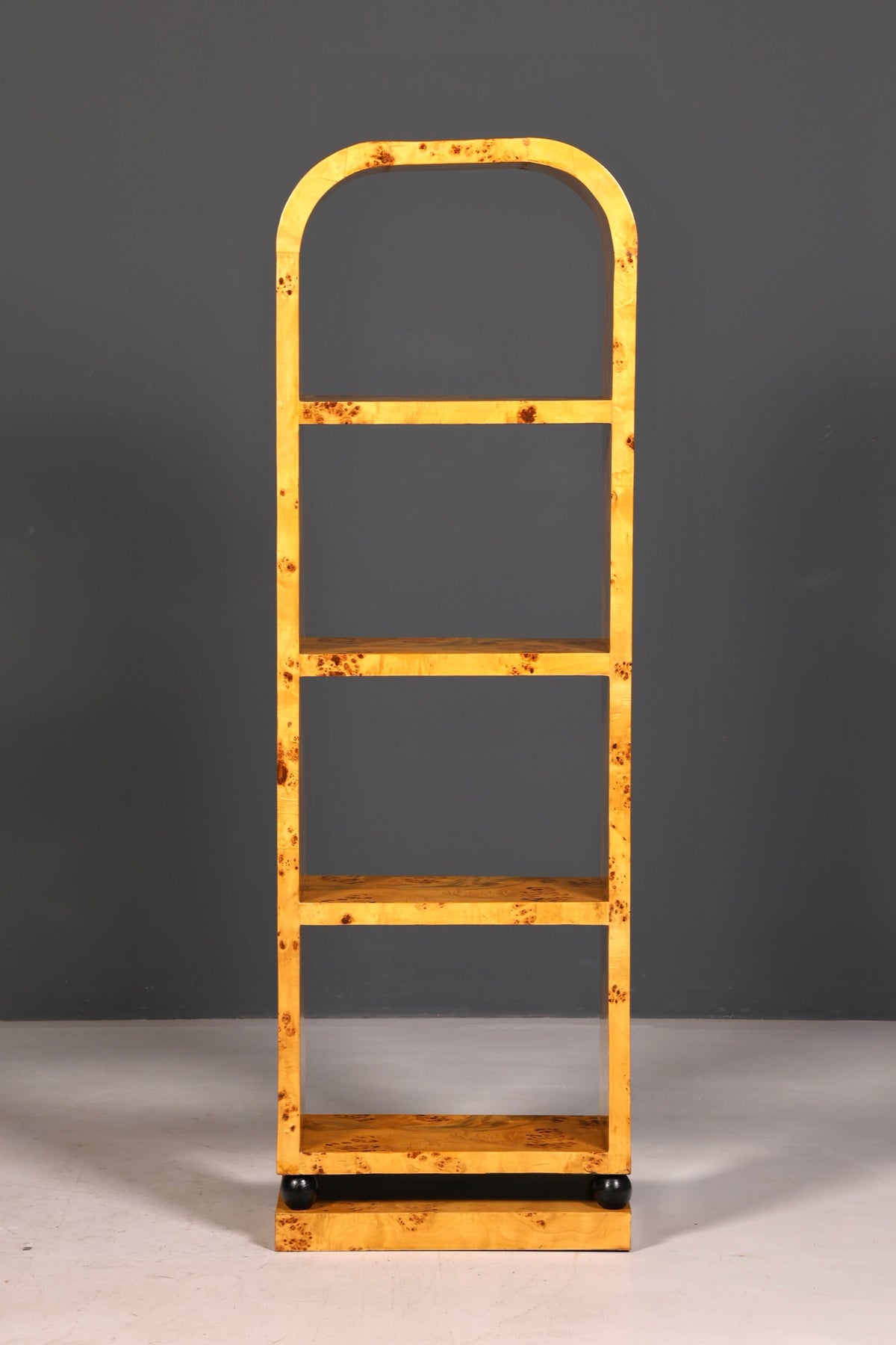 Beautiful Art Deco birch bookcase, iconic shelving unit, bookshelf, book storage