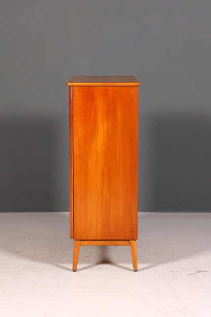 Wunderschöner Mid Century Schrank 60er Jahre Vertiko Highboard Wäscheschrank Aktenschrank Kommode Echt Holz Vintage