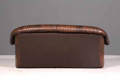 Wunderschönes Original Chesterfield Sofa 3-Sitzer Echt Leder Braun Couch Englisch Vintage