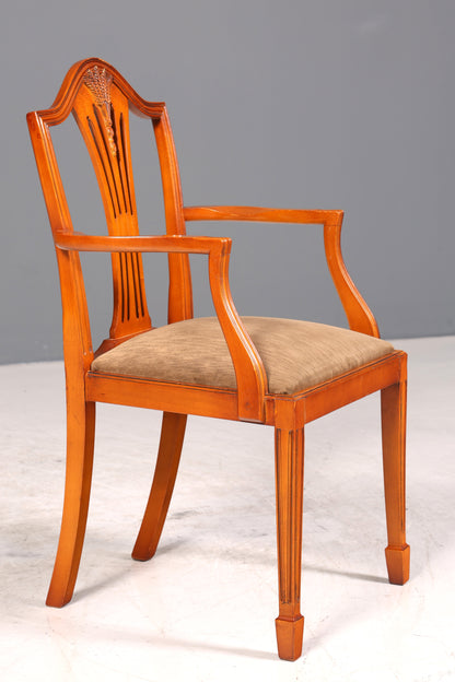 Edler Englischer Stuhl im Hepplewithe Stil Englisch Armlehnstuhl Dining Chair Küchenstuhl Sekretär Stuhl 1 von 2