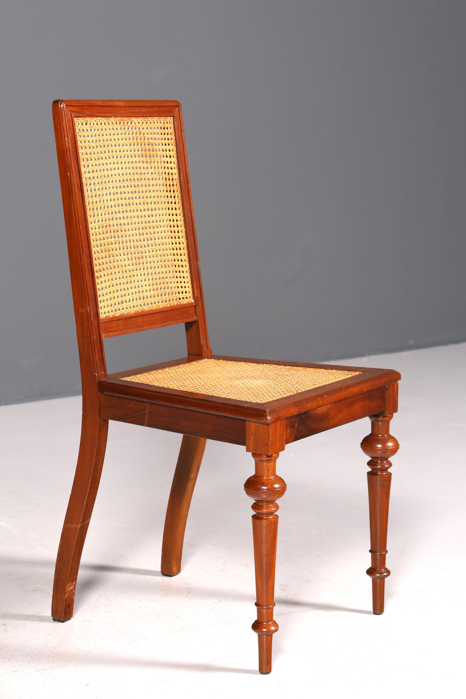 Stilvoller Gründerzeit Stuhl Antik Korbgeflecht Schreibtisch Stuhl Sekretär Stuhl Antik Küchenstuhl 2 von 2