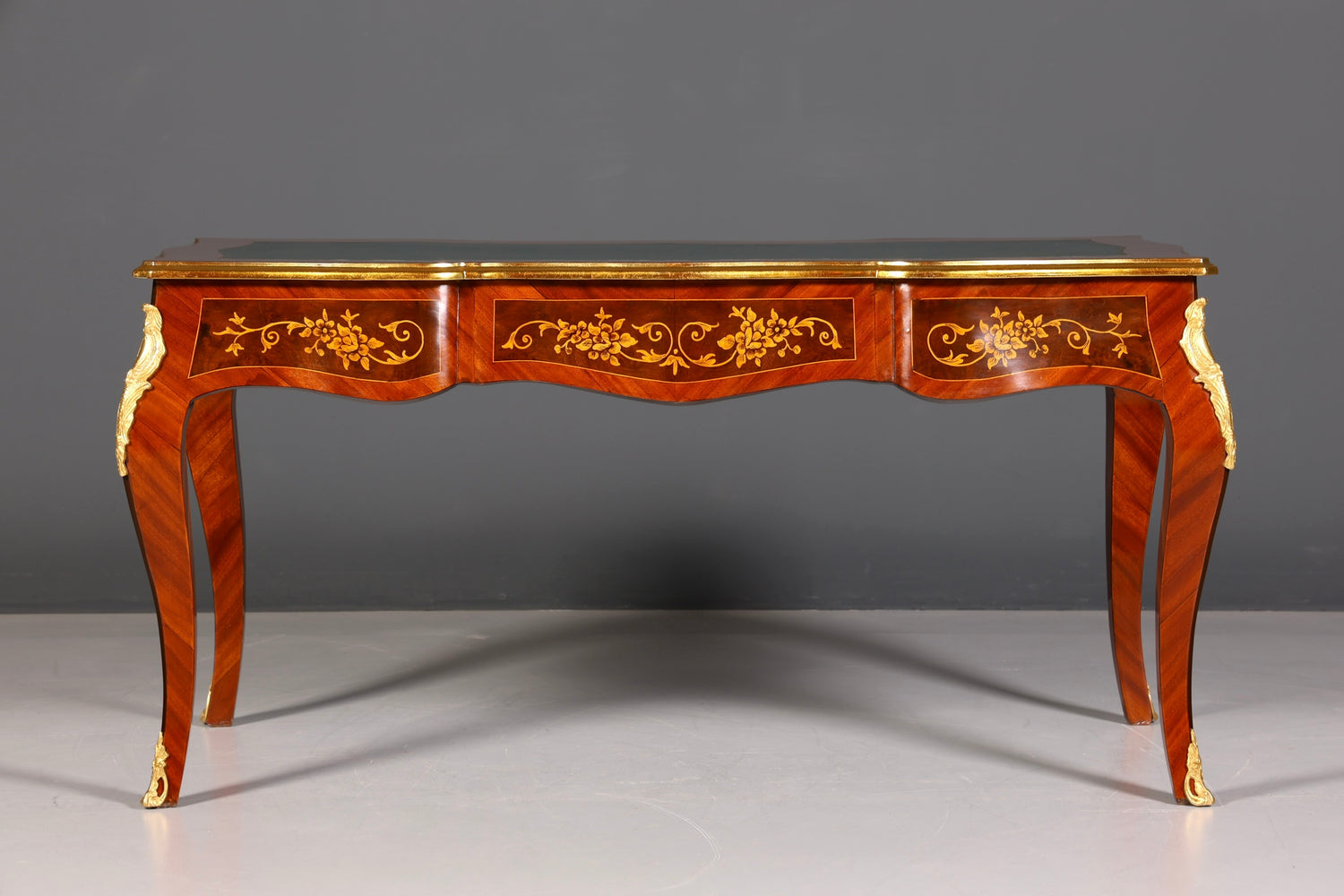 Prächtiger Louis XV Stil Schreibtisch French Desk Antik Stil Bürotisch Office Table