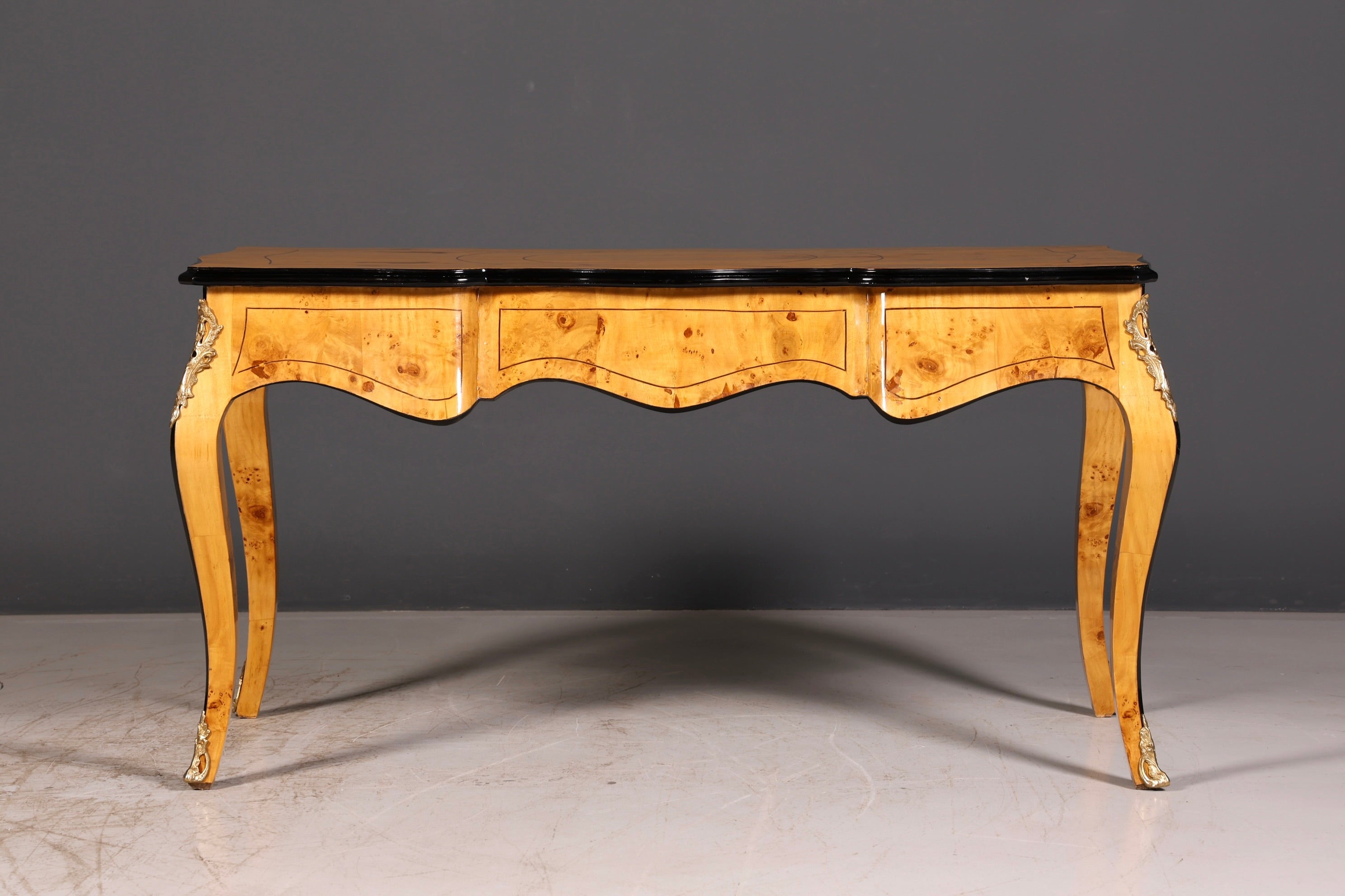Wunderschöner Louis XV Stil Schreibtisch French Office Desk Antik Stil Bürotisch Massivholz