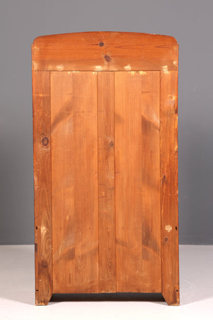 Traumhafte Jugendstil Vitrine Antik Holz Bücherschrank Eiche Antik Schrank Geschirrschrank