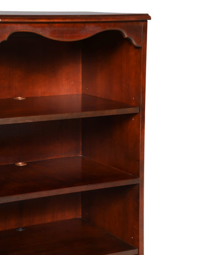 Hauptstadt Möblerei Drexel Heritage Bücherregal aus massivem dunklem Holz mit klassischem Design und Regalböden