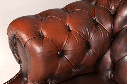 Wunderschöne Original Chesterfield Centurion 2-Sitzer Couch Englisch Echt Leder Sofa Ledersofa Vintage