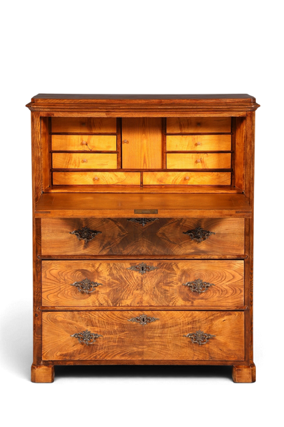 F830 Finish Wunderschöner Gründerzeit Sekretär Kommode Jugendstil Schubladenkommode Antik Vertiko