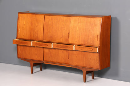 Wunderschönes Mid Century Highboard Teak Holz Original PAM Viby J. Schrank Büro Kommode Barschrank 60er Jahre