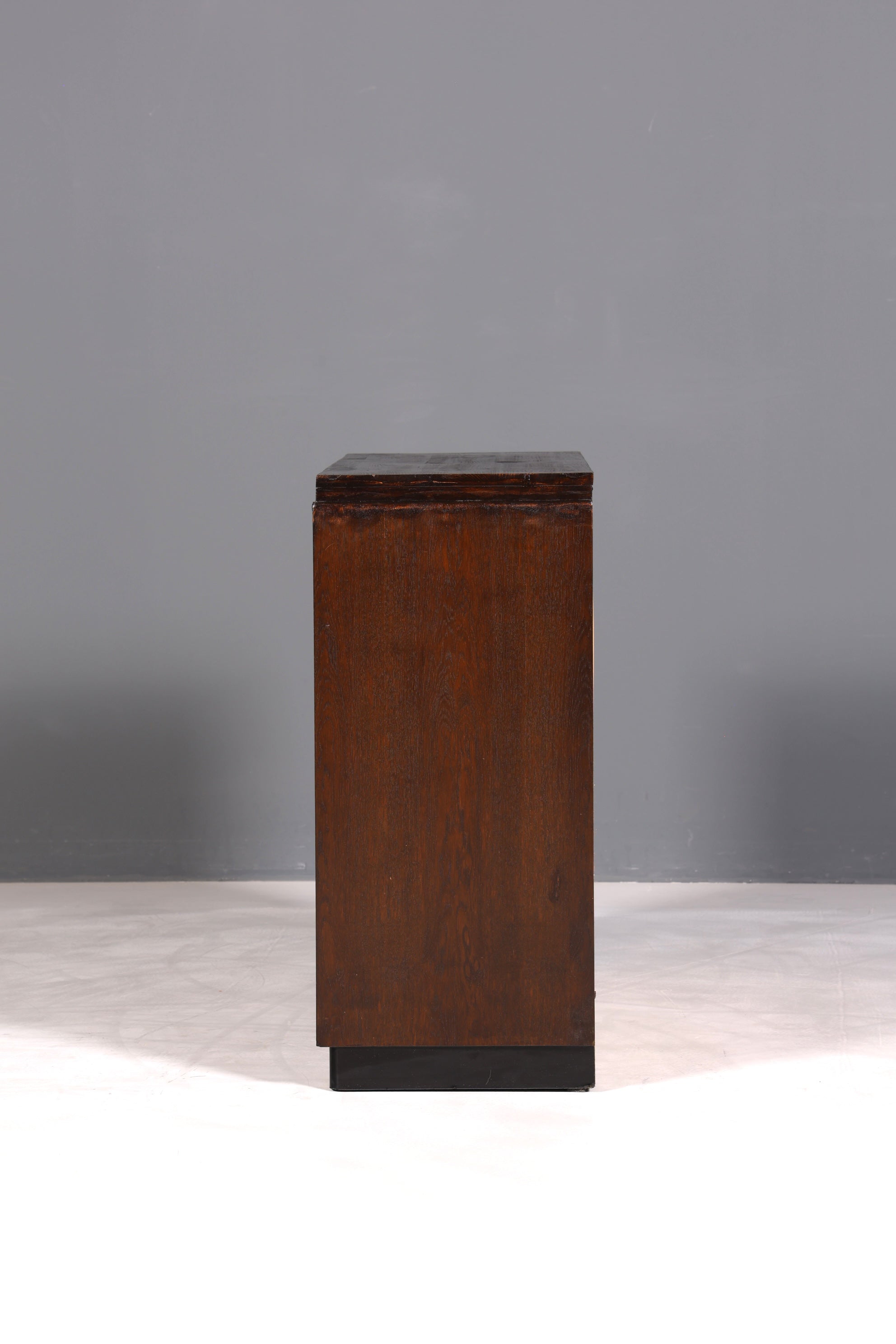 F897 Finish cm Schlichter Mid Century Rollladenschrank Bauhaus Apothekerschrank Art Deco Büro Aktenschrank