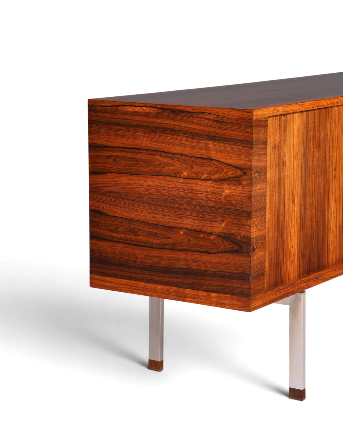 Beeindruckendes Original Hans J. Wegner für RY Møbler Modell RY 25 Sideboard Palisander Holz TV Kommode Vintage Schiebetür Schrank 1 von 2