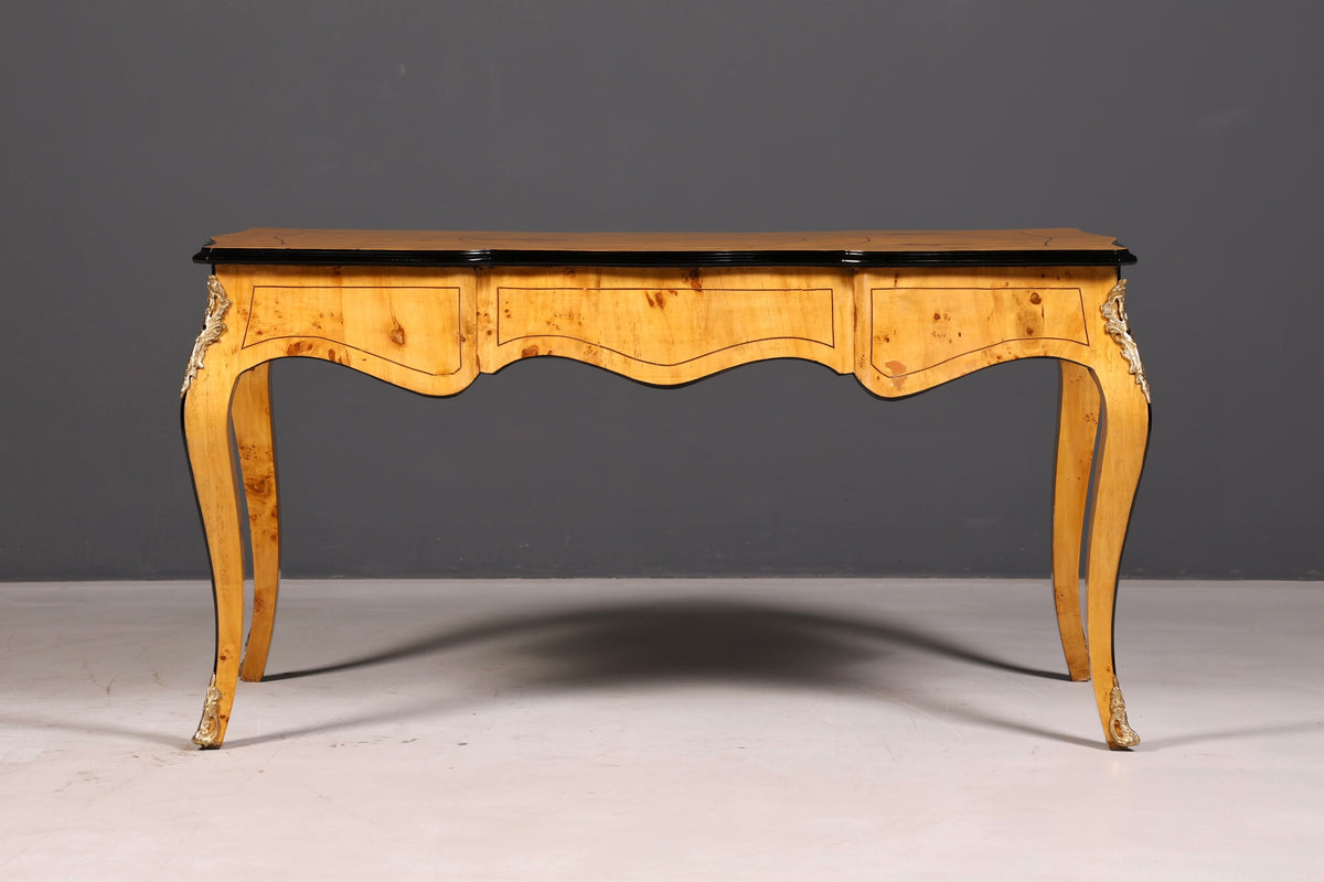 Wunderschöner Louis XV Stil Schreibtisch French Office Desk Antik Stil Bürotisch Massivholz