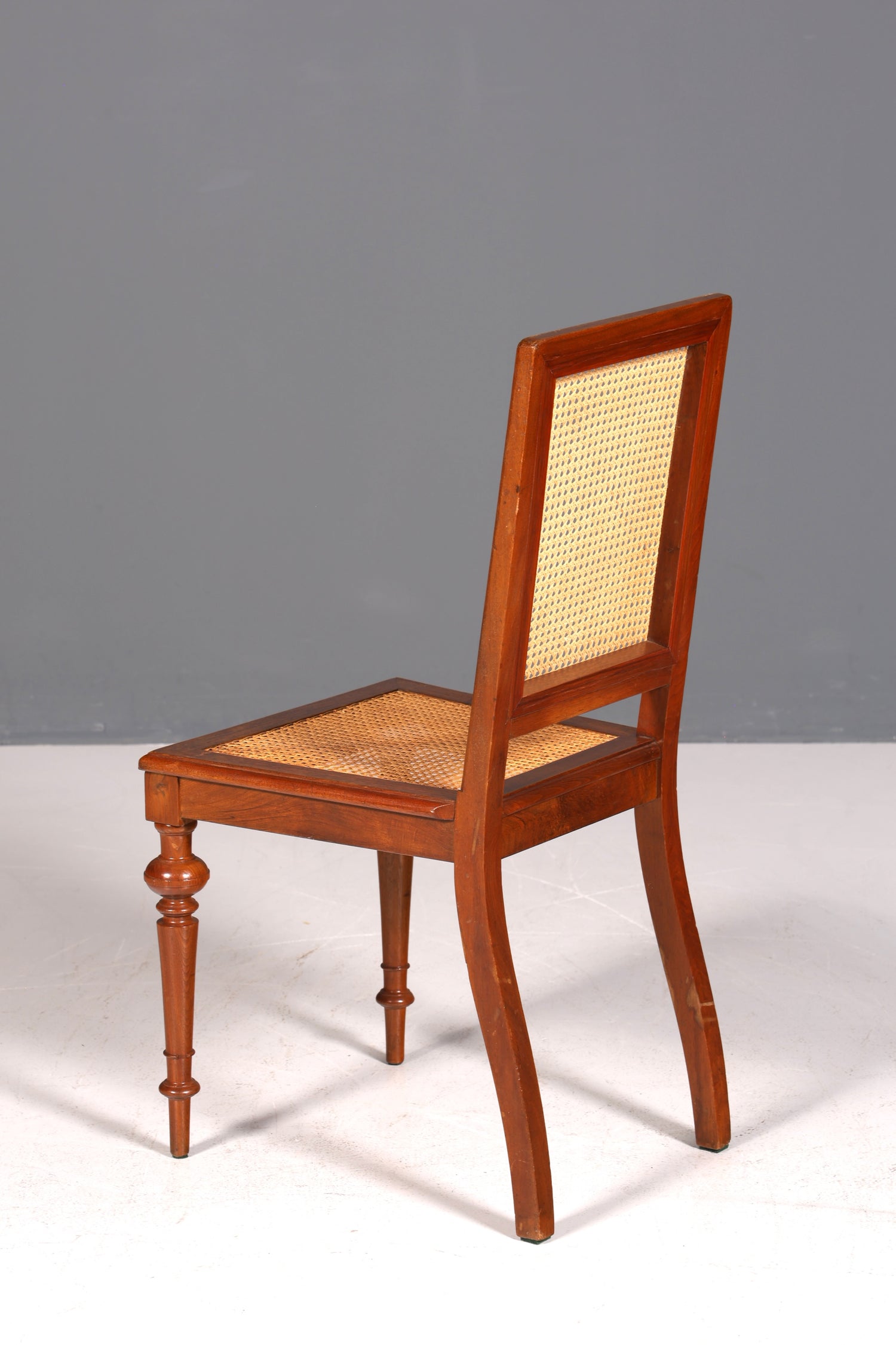 Stilvoller Gründerzeit Stuhl Antik Korbgeflecht Schreibtisch Stuhl Sekretär Stuhl Antik Küchenstuhl 2 von 2