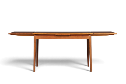 Hauptstadt Möblerei Mid Century Esstisch aus Palisander mit Ausziehfunktion und eleganter Holzmaserung