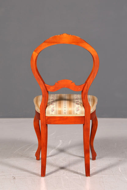 Traumhafter Louis Philippe Stuhl um 1880 Biedermeier Antik Sekretär Stuhl Echt Holz Polsterstuhl Esszimmerstuhl Vintage