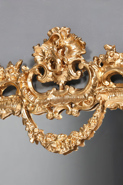 Wunderschöner Prunk Barock Stil Wandspiegel Ornamenten Gold Spiegel Flurspiegel Spiegel