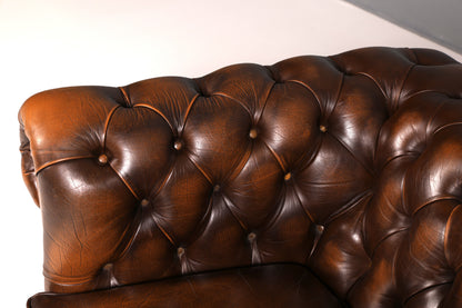 Stilvoller Original Chesterfield Sessel Englischer Armlehnsessel Englisch Herrensessel 2 von 2
