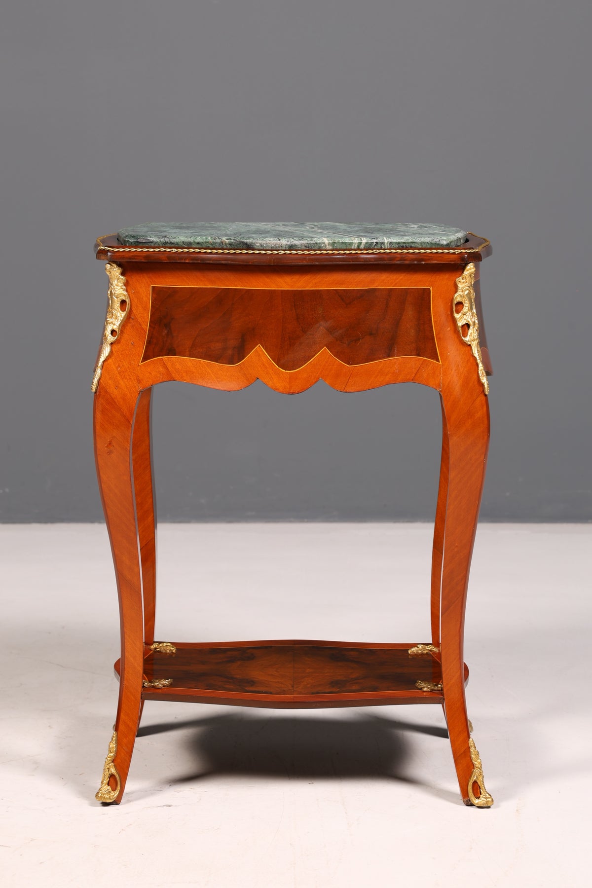 Dreamy Louis XV side table, Baroque style, marble console table, chest of drawers, telephone table