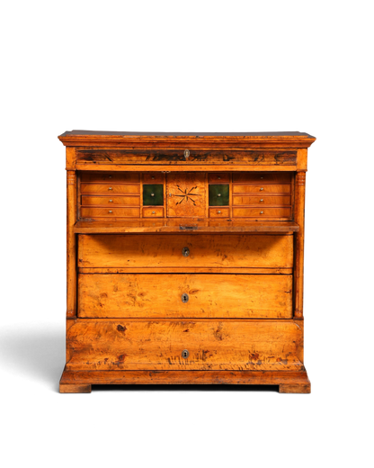 G794 Finish Wunderschöner Original Biedermeier Sekretär um 1860 Englisch Kommode Antik Bürokommode (Kopie)