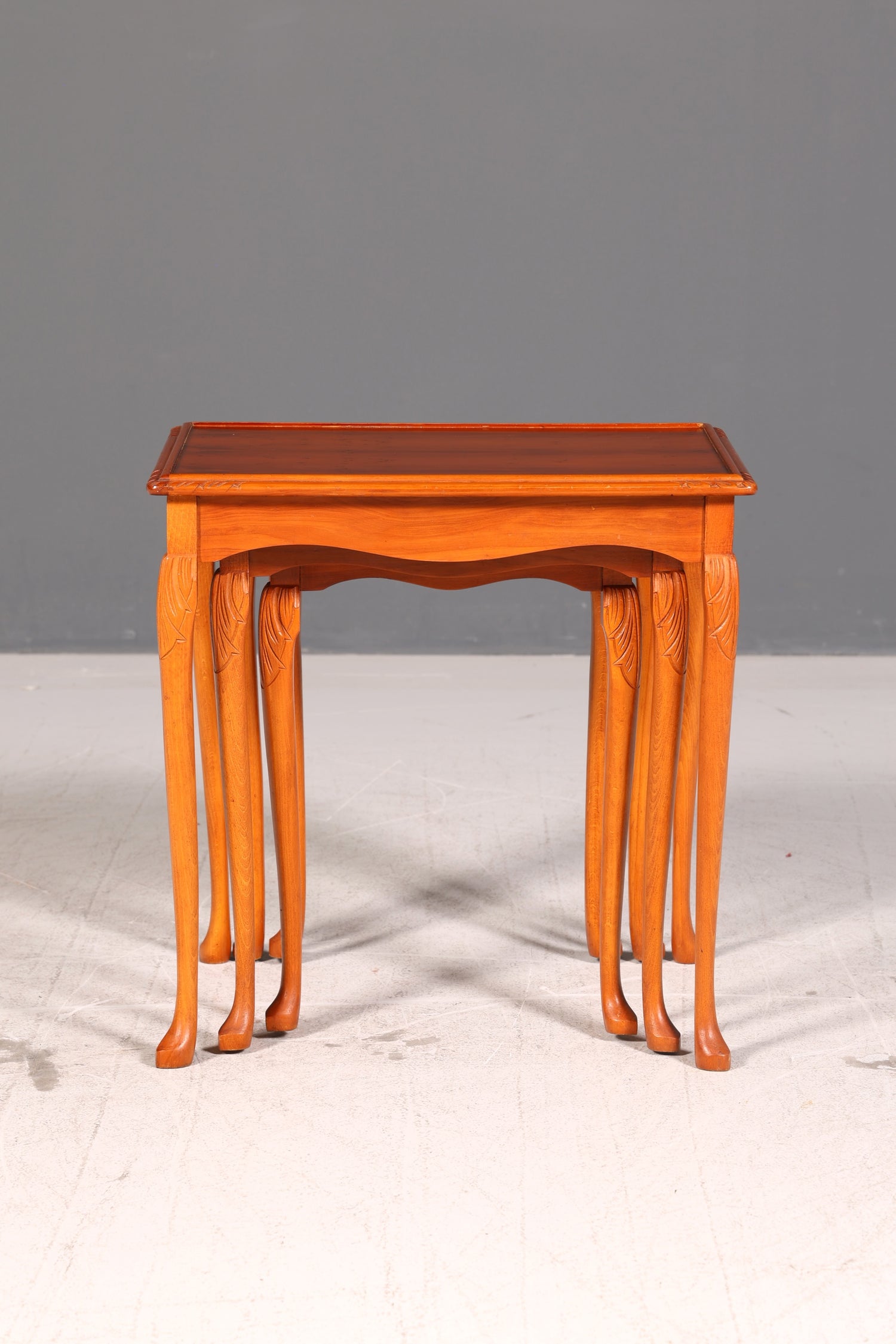 Wunderschöner Chippendale 3er Satz Beistelltisch Set Barock Stil Ablagetisch Set Tisch Set Antik Vintage