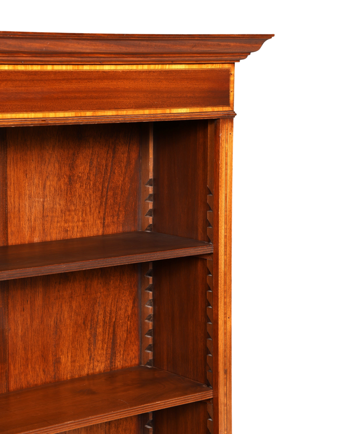 Hauptstadt Möblerei englisches Bücherregal aus massivem Holz im Antik Stil mit höhenverstellbaren Regalböden