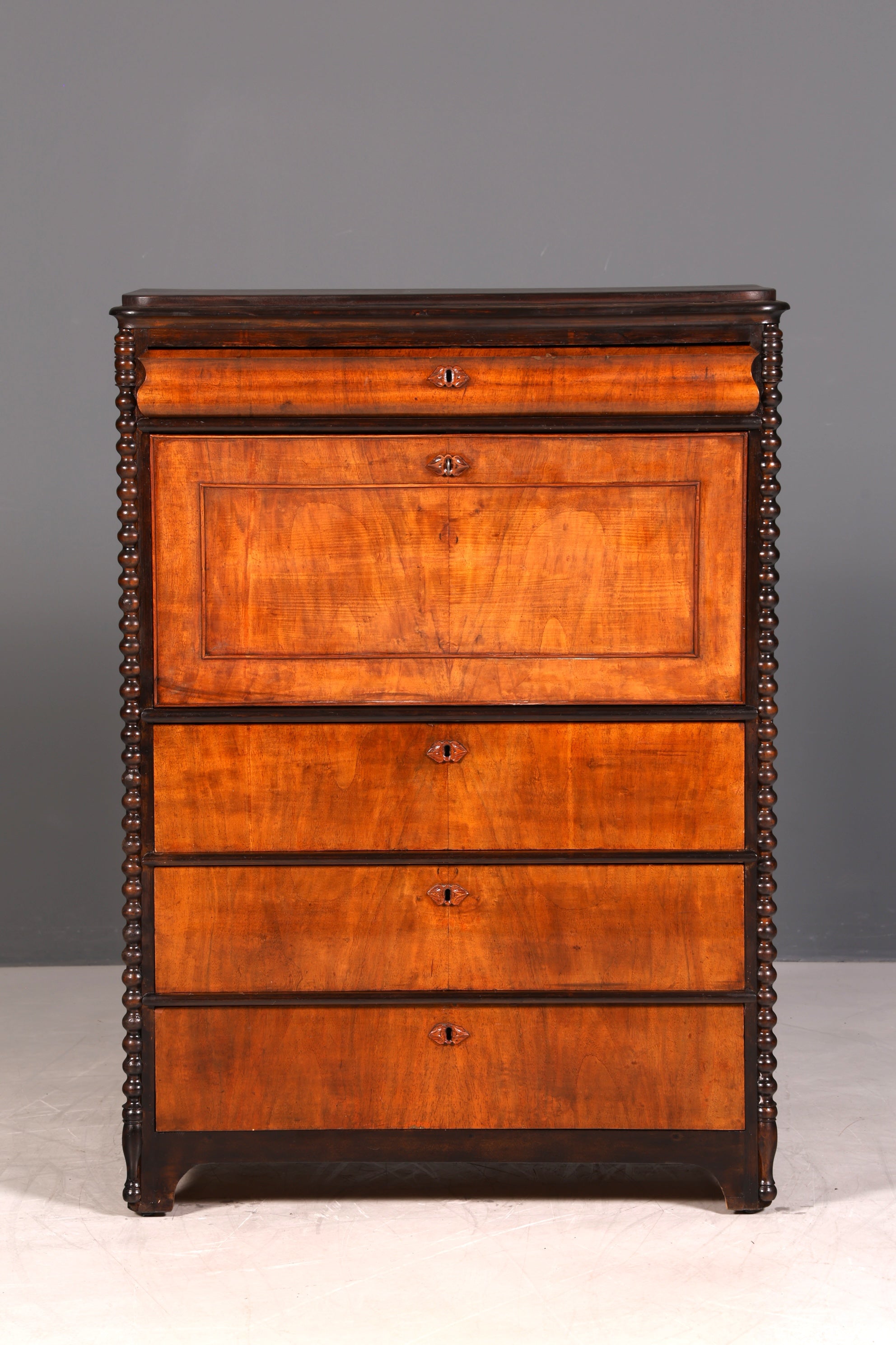 Traumhafter Louis Philippe Sekretär Vertiko Biedermeier Kommode Schubladenkommode