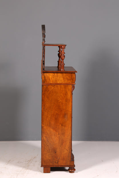 Traumhaftes Gründerzeit Vertiko mit Aufsatz Jugendstil Schrank Antik Highboard Buffet Kommode Vintage