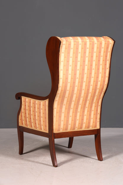 G013 Finish Ohrenbackensessel Biedermeier Englisch