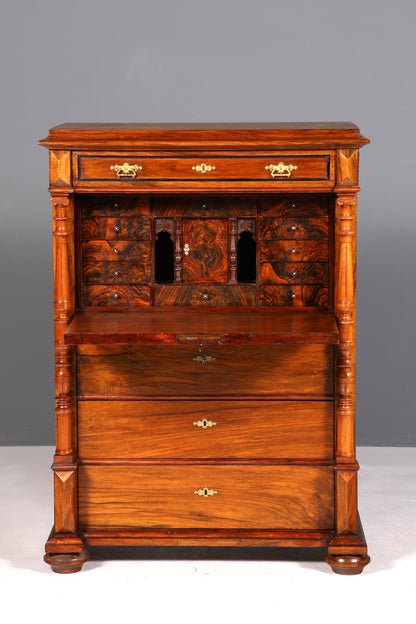 Traumhafter Gründerzeit Sekretär Vertiko Highboard Louis Philippe Kommode Sekretär Schrank um 1880