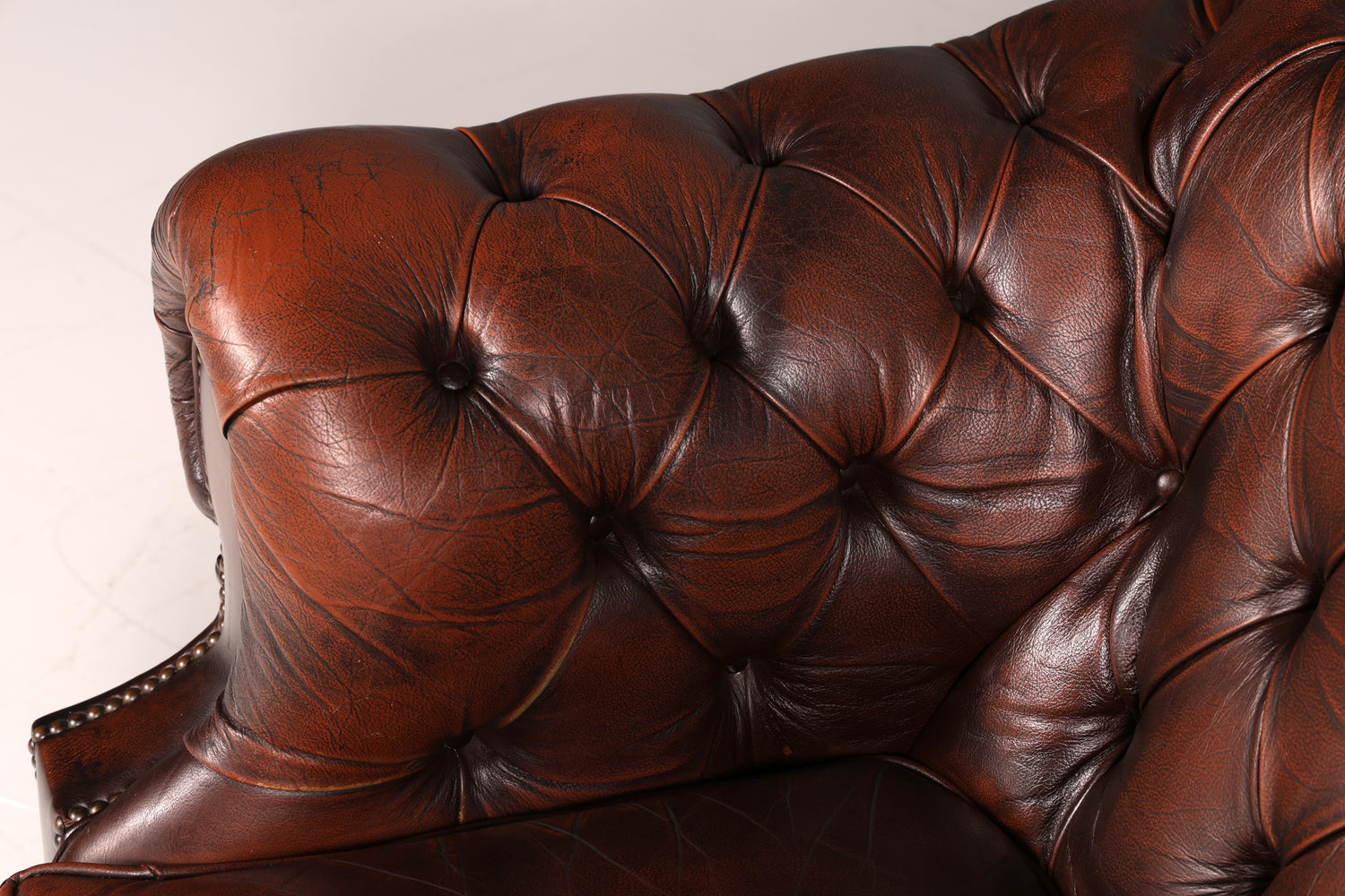 Wunderschöner Original Chesterfield Centurion Sessel Englischer Armlehnsessel Echt Leder Herrensessel Vintage