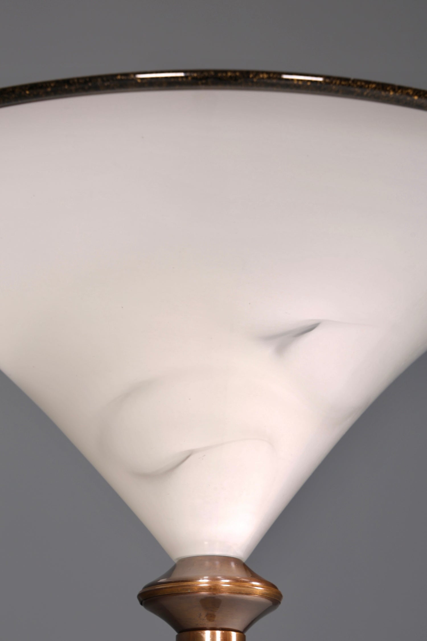 Beautiful Italian floor lamp by Barovier &amp;amp; Toso, Murano glass lampshade, uplighter, floor lamp, 1 of 2