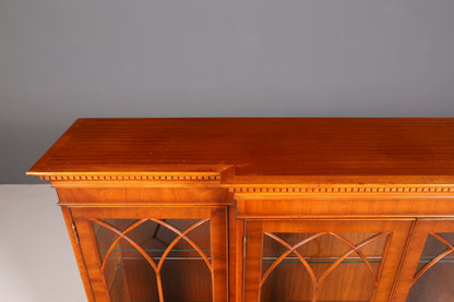 Wunderschöner Englischer Vitrinenschrank Bücherschrank Bibliothek Vitrine Glasvitrine 60er Mid Century Geschirrschrank Highboard