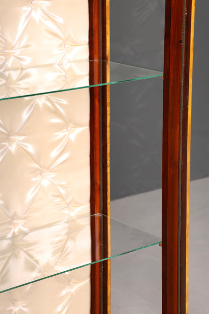 Beeindruckende Art Deco Design Vitrine Bücherregal Biedermeier Kult Regal Bookshelf Regal Glasschrank