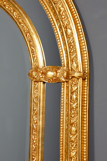 Beeindruckender XXL Prunk Barock Stil Standspiegel Antik Stil Gold Ornament Flurspiegel Spiegel Standspiegel