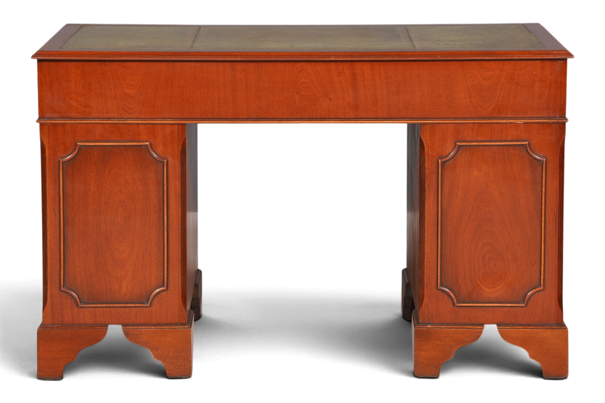 Wunderschöner Englischer Schreibtisch echt Lederauflage Bürotisch Antik Stil Office Desk