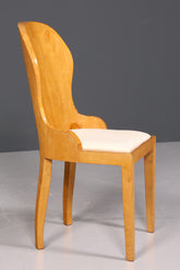 Stilvoller Art Deco Design Stuhl Biedermeier Stil Sekretär Stuhl Birke Esszimmer Stuhl 4 von 4