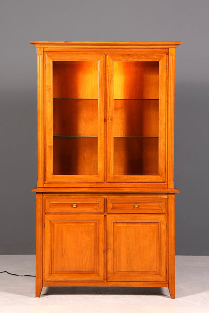 Traumhafte Original Selva Vitrine Antik Stil massiv Holz Buffet Schrank Bibliothek