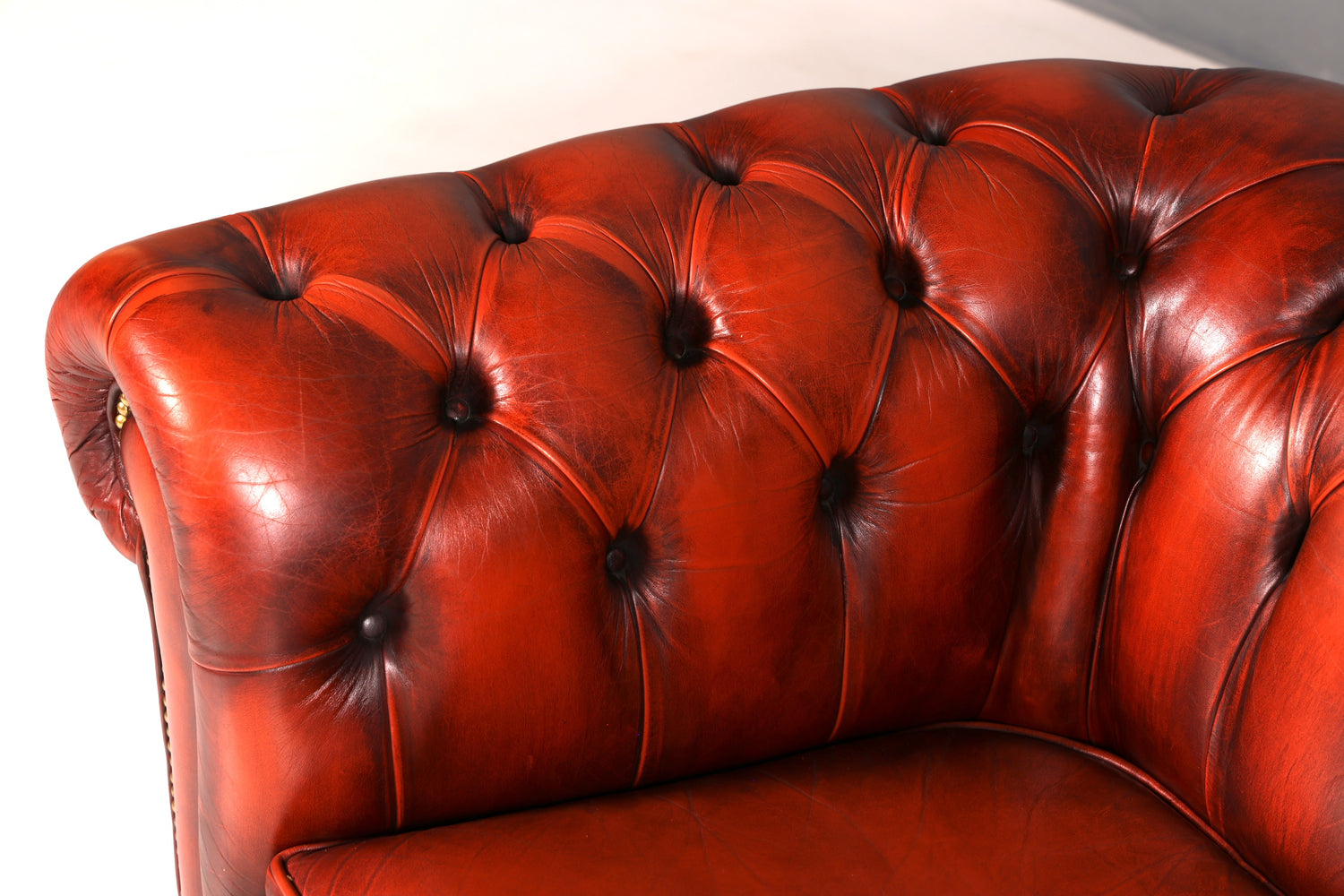 Wunderschönes Original Chesterfield Sofa 3- Sitzer echt Leder Couch Englisch
